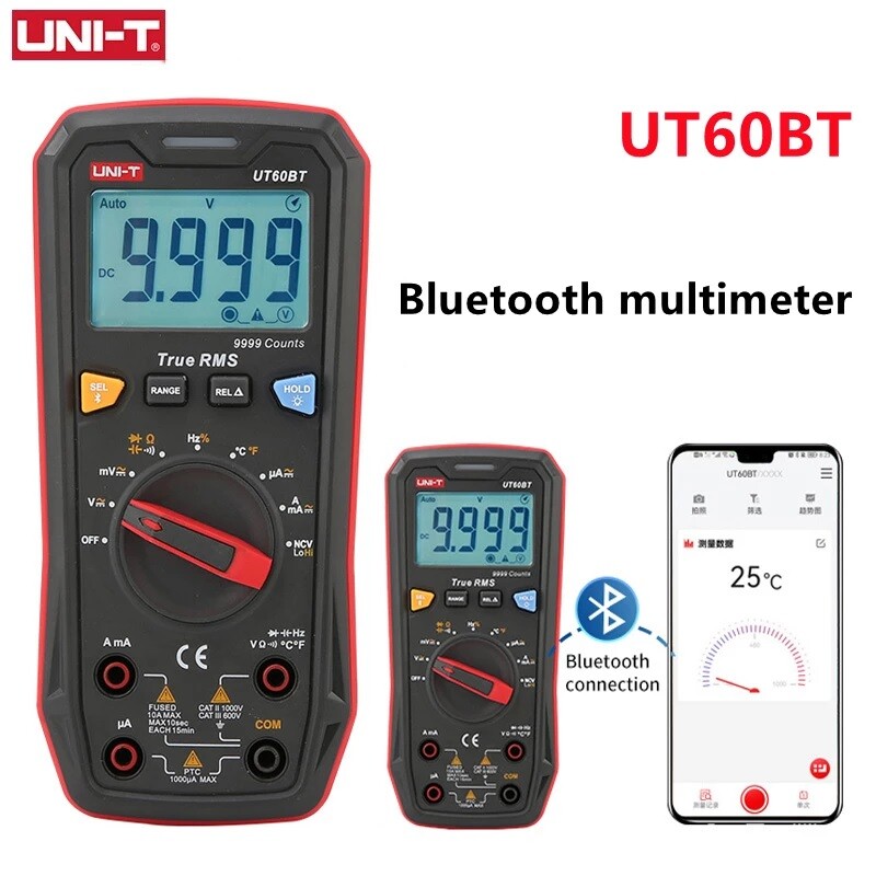 Multímetro Digital Profesional 1000V - 20Amp AC y DC Conectividad USB UT61E+